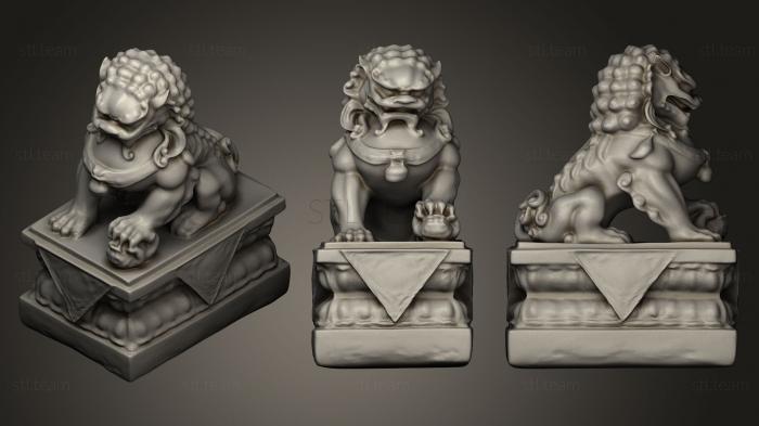 Статуэтки львы тигры сфинксы Статуя Льва161
